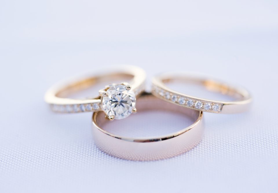 pairing engagement ring wedding band